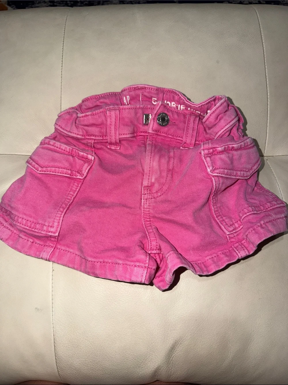 GAP Hot Pink Girls Cargo-Style Shorts
